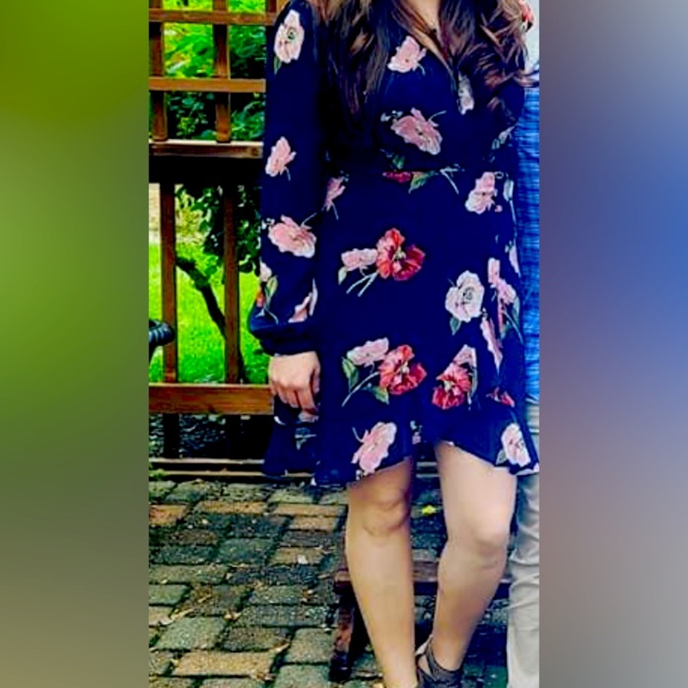 Lulus ruffle floral dress